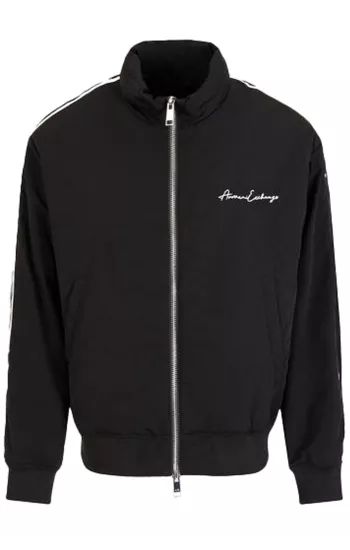 ARMANI EXCHANGE Giubbotto nero con zip, foto 1