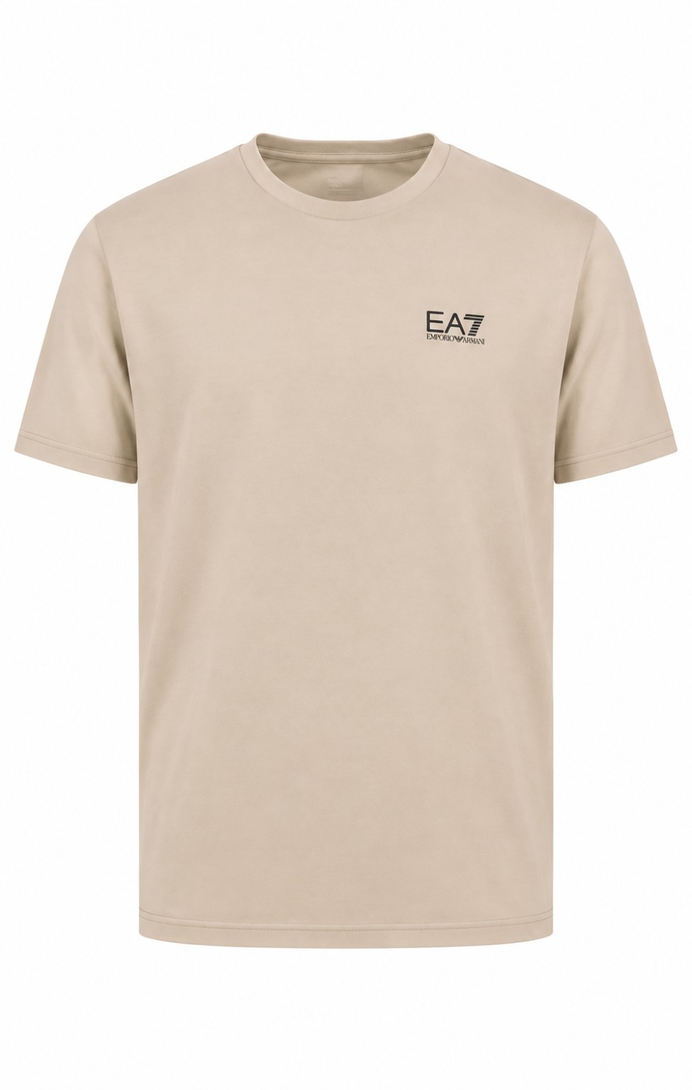 EA7 EMPORIO ARMANI T-shirt beige fronte e retro, foto 1