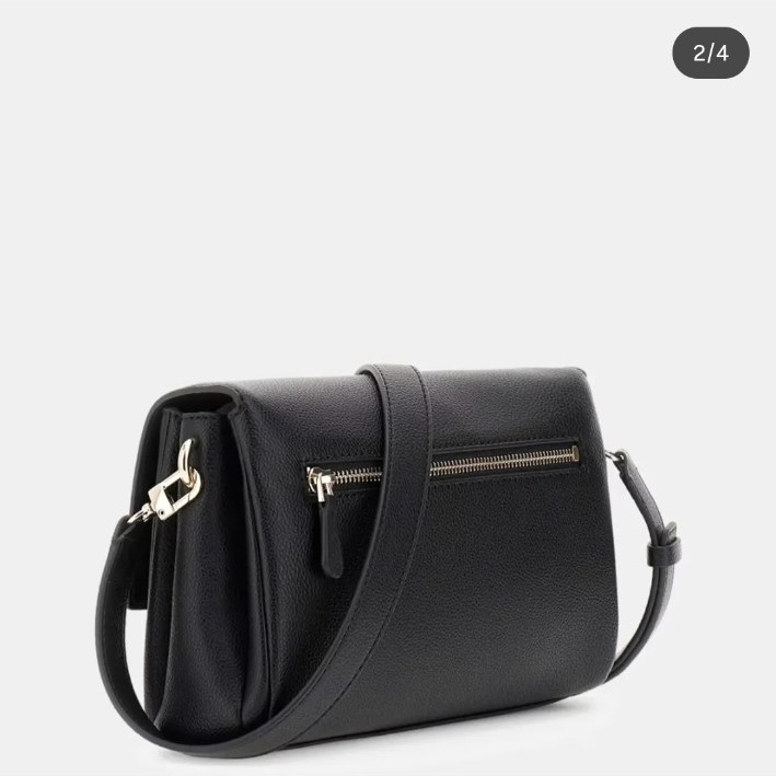 GUESS JEANS Borsa a tracolla nera, foto 2