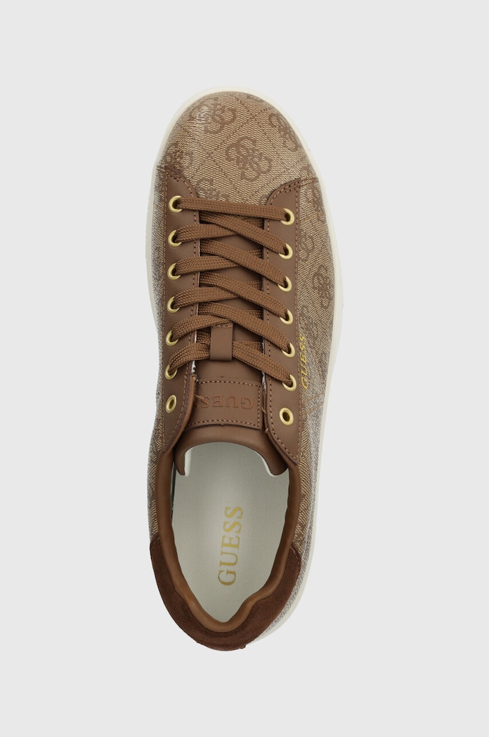 GUESS JEANS Sneakers Nola marrone, foto 4