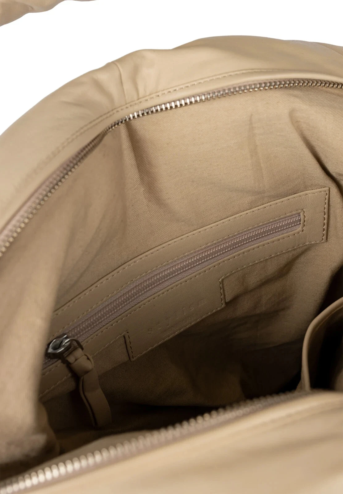STYLISM DENMARK Borsa donna beige in pelle, foto 5