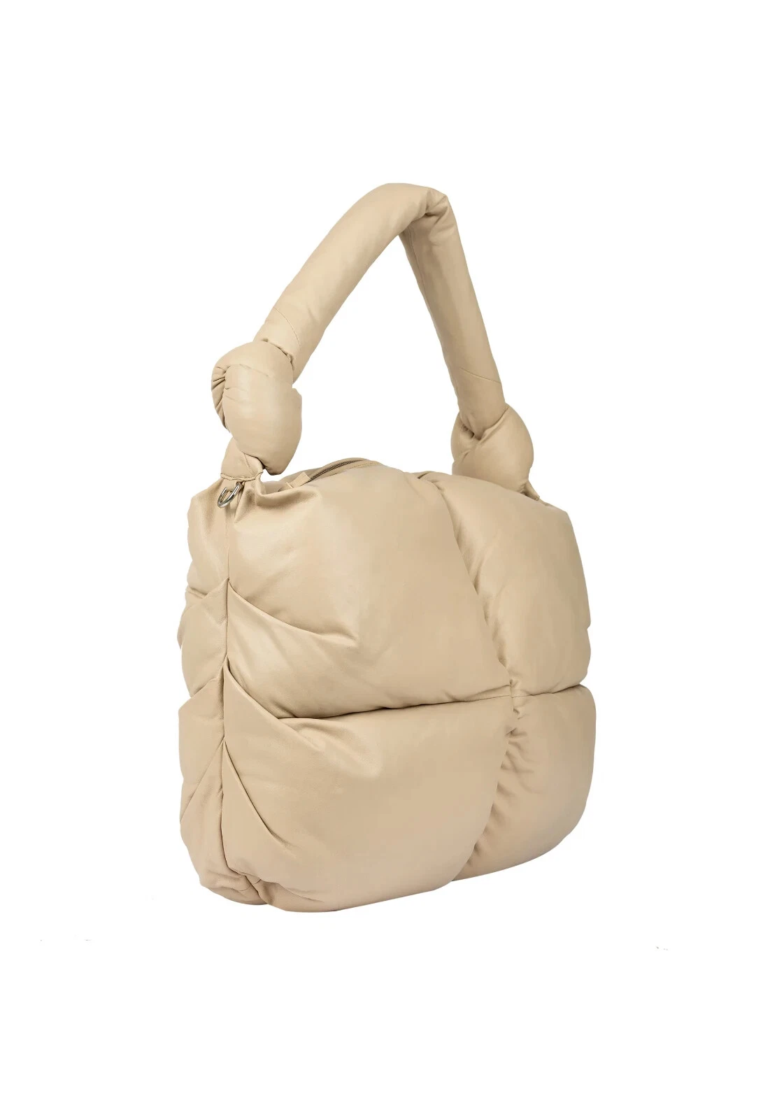 STYLISM DENMARK Borsa donna beige in pelle, foto 3