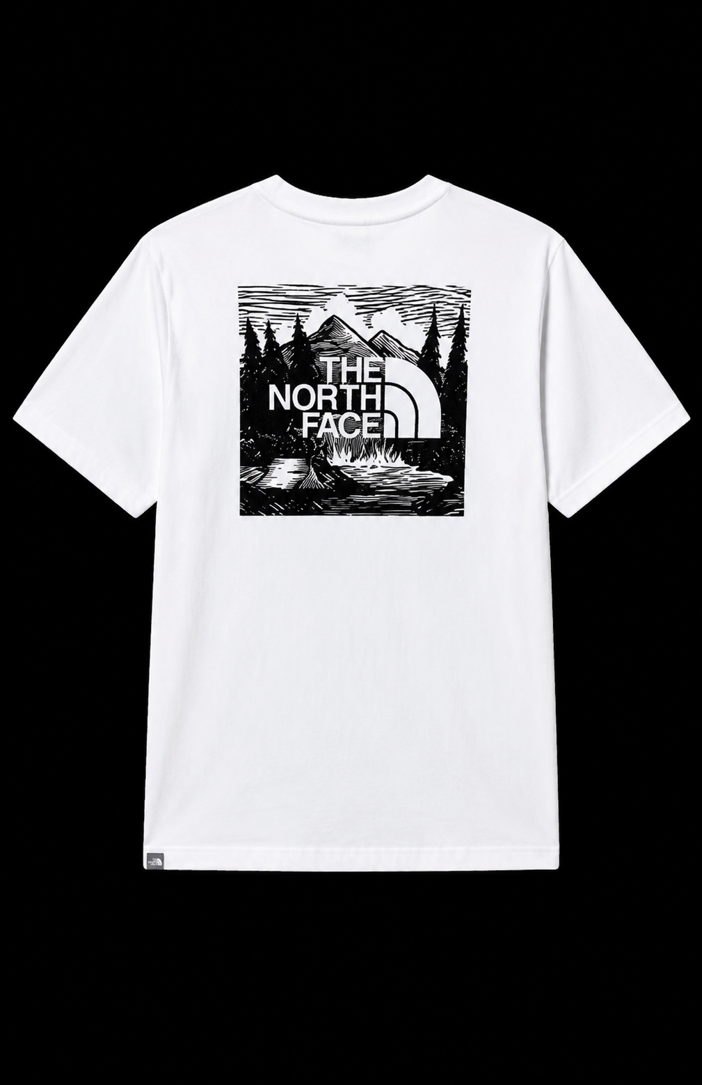 THE NORTH FACE T-shirt bianca fronte e retro, foto 2